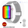 Smartwatch Qualk.-Chip Serie6 Blutw,WhatsApp,Musik iPhone Android schwarz,rosè,silber