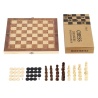 klappbares Schachspiel aus Holz mit Backgammon & Dame 24cm Schachbrett Reiseschach
