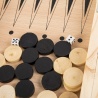 klappbares Schachspiel aus Holz mit Backgammon & Dame 24cm Schachbrett Reiseschach