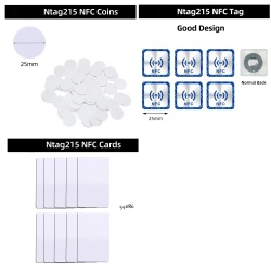 5-10 NFC Tag 215 504Bytes als Karte/Chip/Stick ISO14443 13,56 RFID Transponder