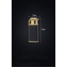 Luxus Feuerzeug Gas mit Uhr & LED-Beleuchtung in 5 Design Style Silber Gold Schwarz