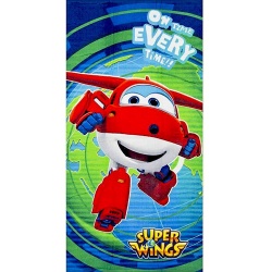 Super Wings On Time Badetuch, Strandtuch 70x140cm Cars