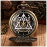 Luxus Hogwarts Wappen der Häuser H.Potter Taschenuhr mehrfarbig mit 70cm Kette