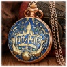 Luxus Hogwarts Logo H.Potter Taschenuhr mehrfarbig mit 70cm Kette