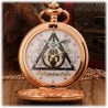 Luxus Hogwarts Logo H.Potter Taschenuhr mehrfarbig mit 70cm Kette