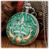 Luxus Hogwarts Logo H.Potter Taschenuhr mehrfarbig mit 70cm Kette