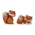 Fuchs aus Keramik, 13x8x7cm in zwei Varianten