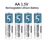1-8x 1.5V AA Akku lithium-ionen Battery 4000_9800mWh 2000x ladb.m.4,2V Ladegerät