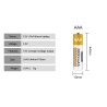 1.5V USB AA li-ion Battery 3500mWh 100% capacität 1200x mal wieder aufladbar