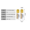 1.5V USB AA li-ion Battery 3500mWh 100% capacität 1200x mal wieder aufladbar