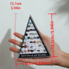 36 Stück Halb-Edelstein Lerntafel in Displaybox mit echten Steinen in Displaybox