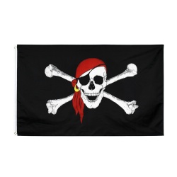 Pirates Flagge Fahne Skull Totenkopf Pirat 90 x 150 cm - wetterfeste Qualität