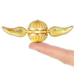 Schnatz Kreisel Spinner Drehkreisel goldfarben 8,2cm