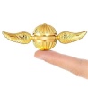 Schnatz bracelet with finely grained golden snip & braided leather straps