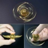 Schnatz Kreisel Spinner Drehkreisel goldfarben 8,2cm