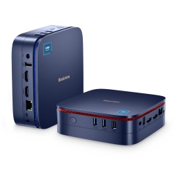 Blackview MP60 Mini-PC, 16 GB + 512 GB, Windows 11 Pro Intel Jasper Lake N5095 bis zu 2,9 GHz, EU-Stecker (Blau)
