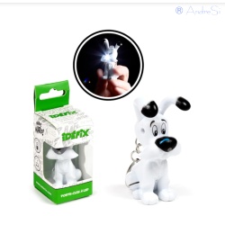 Idéfix (Dogmatix) LED-Licht Schlüsselanhänger m.kl.Taschenlampe Asterix & Obelix