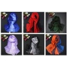 Silk scarf with fine gradient in colours