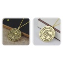 Curse of the Caribbean - Treasure Coin Pendant Aztec HQ Elizabeth Swann bronze/gold