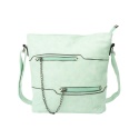 Edle Casual Umhängetasche mit Zierketten 27x29x11 cm dariya ® Design Hellgrün