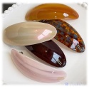 Haarspange mit schickem Bernstein, Muschel Design in versch.Farben