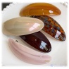 Haarspange mit schickem Bernstein, Muschel Design in versch.Farben