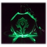 World of Warcraft - Wappen der Allianz - Schl?sselanh?nger aus Kristallglas mit Farbwechsel-LED
