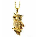 Enchanting Crystal Owl Black/Gold - 8GB USB Stick