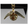 Quidditch Halskette mit 3D Schnatz (Snitch) - vergoldet und schattiert