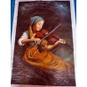 Gem?lde junges M?dchen spielt Violine /Geige "young girl playing violin" handgemalte Replik des Original's