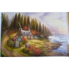 Thomas Kinkade's Gem?lde "Nanette's Cottage" handgemalte Replik des Original's