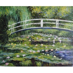 Claude Monet oil paintings "water lily pond" hand-painted replica of the original's
