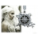 Targaryen pendant - symbolic compass for unifying the rich - hard silver plated & shaded