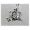 Crest Pendant Compass Necklace