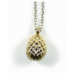 Daenerys Dragon Egg Pendant - Hard Gold Plated - Daenerys's Dragons egg - G.o.Thrones Fashion