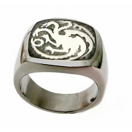 Targaryen Drachen Ring - hartversilbert, in drei Gr??en - Daenerys's Dragons Ring - G.o.Thrones Fashion