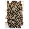  sommerleichte Sexy Leopard Bluse, Lang, Chiffon Gr??e L