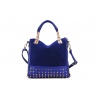 female bag rivet package stitching flannel bag shoulder bag fashion handbag