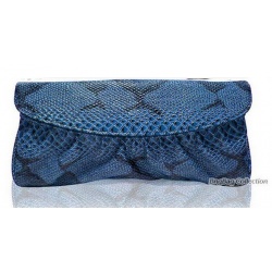 noble structure leather handbag evening bag blue